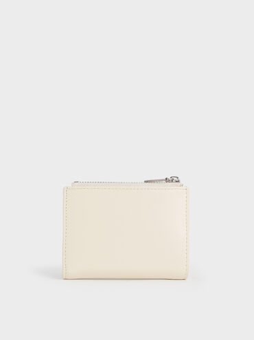 Rachel Front-Pocket Top-Zip Wallet, Cream, hi-res