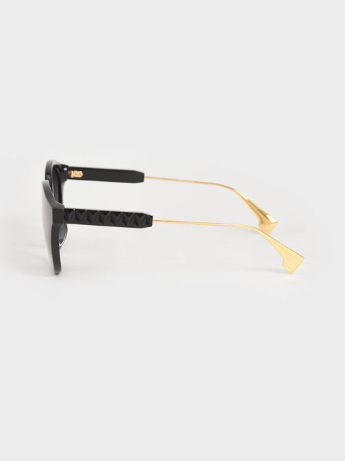 Ophelia Acetate Cat-Eye Sunglasses, Black, hi-res