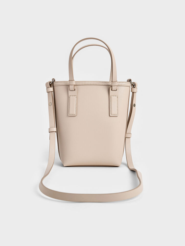 Noelle Elongated Tote, Ivory, hi-res