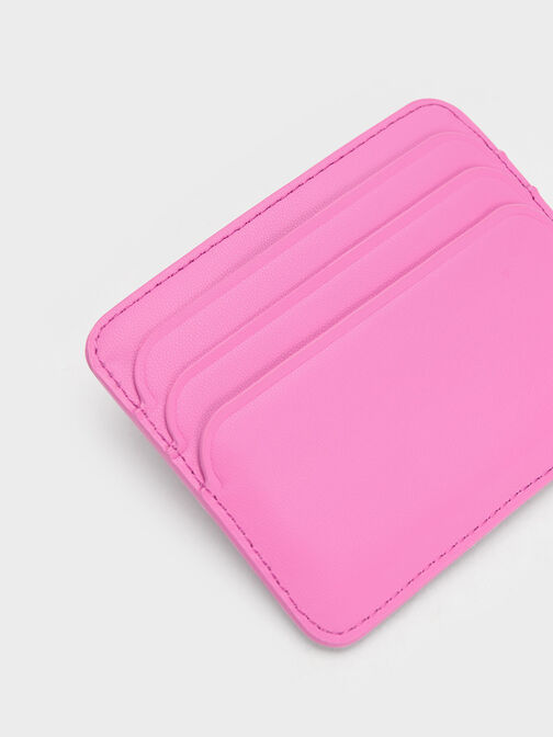 Cleo Quilted Card Holder, Pink, hi-res