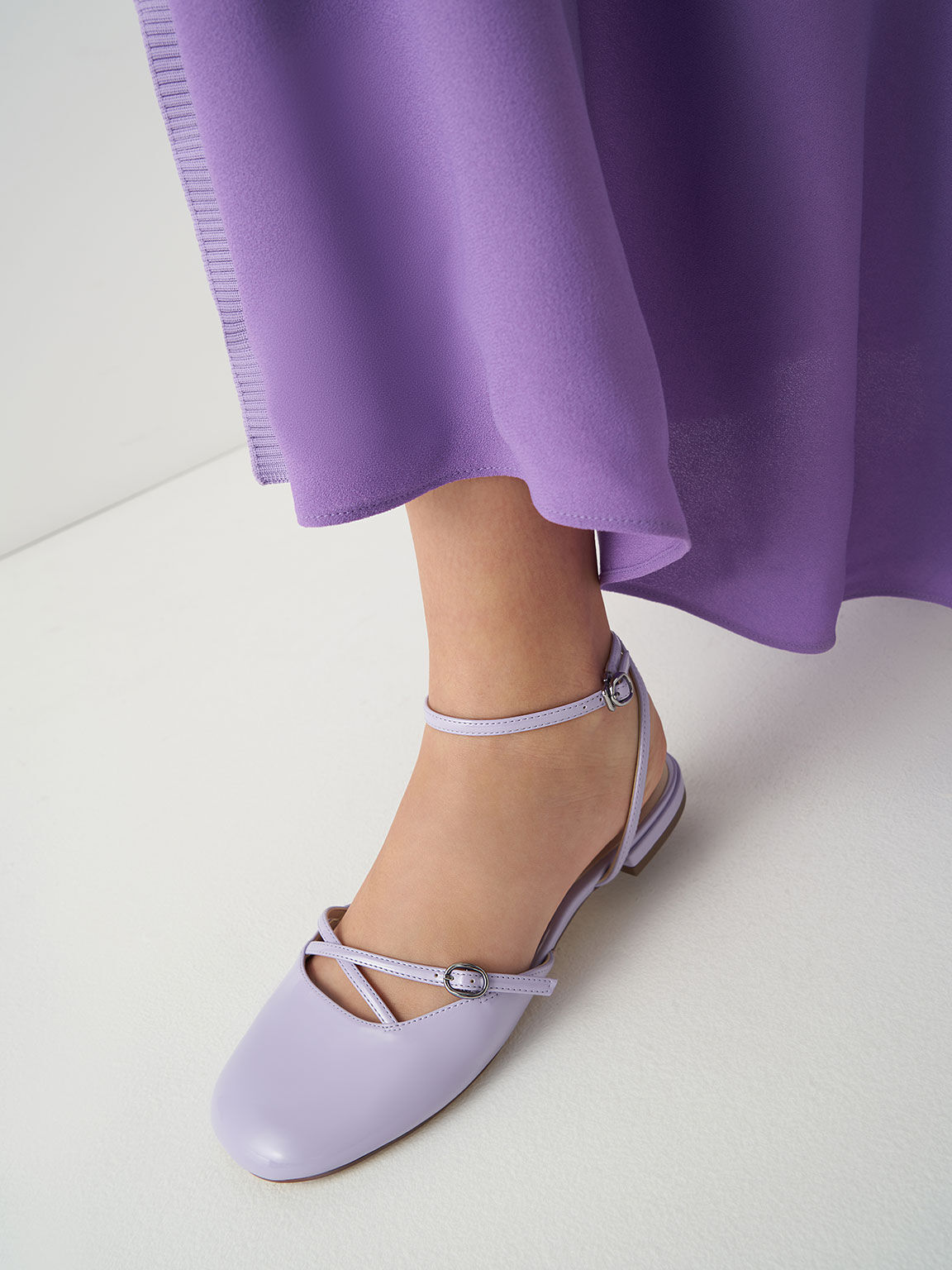 Lilac ballet pumps clearance