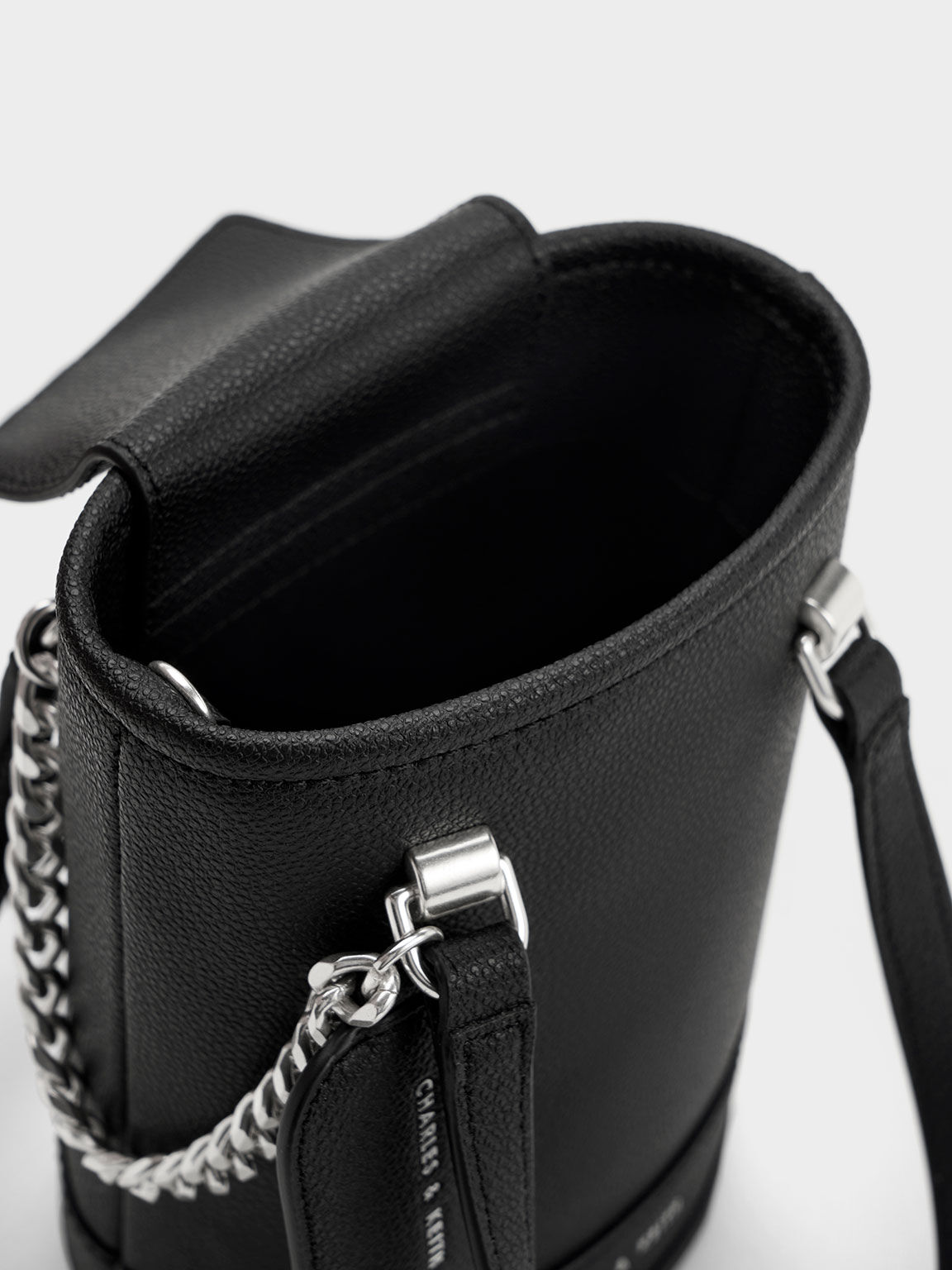 Avis Cylindrical Bucket Bag, Black, hi-res