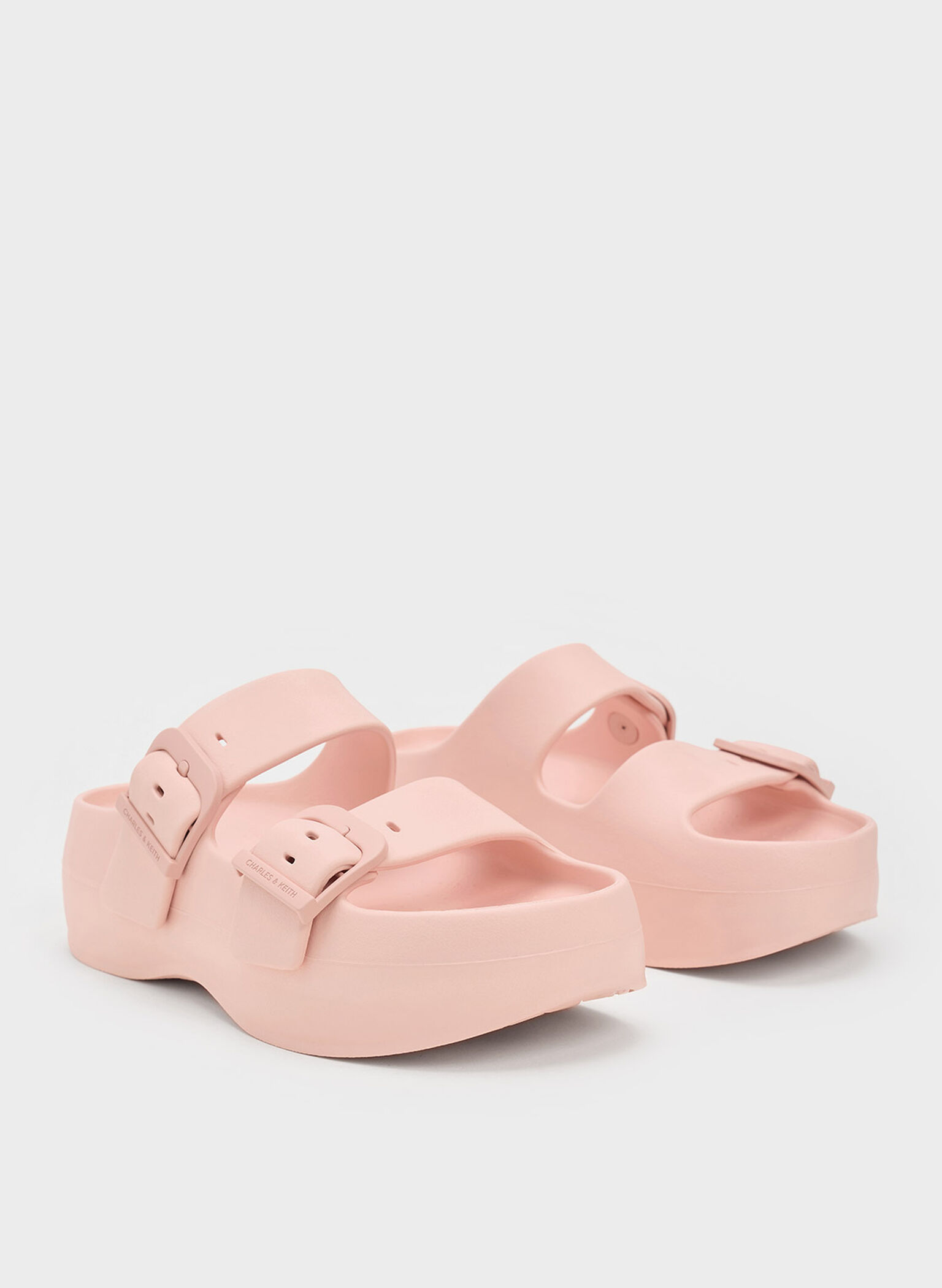 Bunsy Double-Strap Sports Sandals, Pink, hi-res