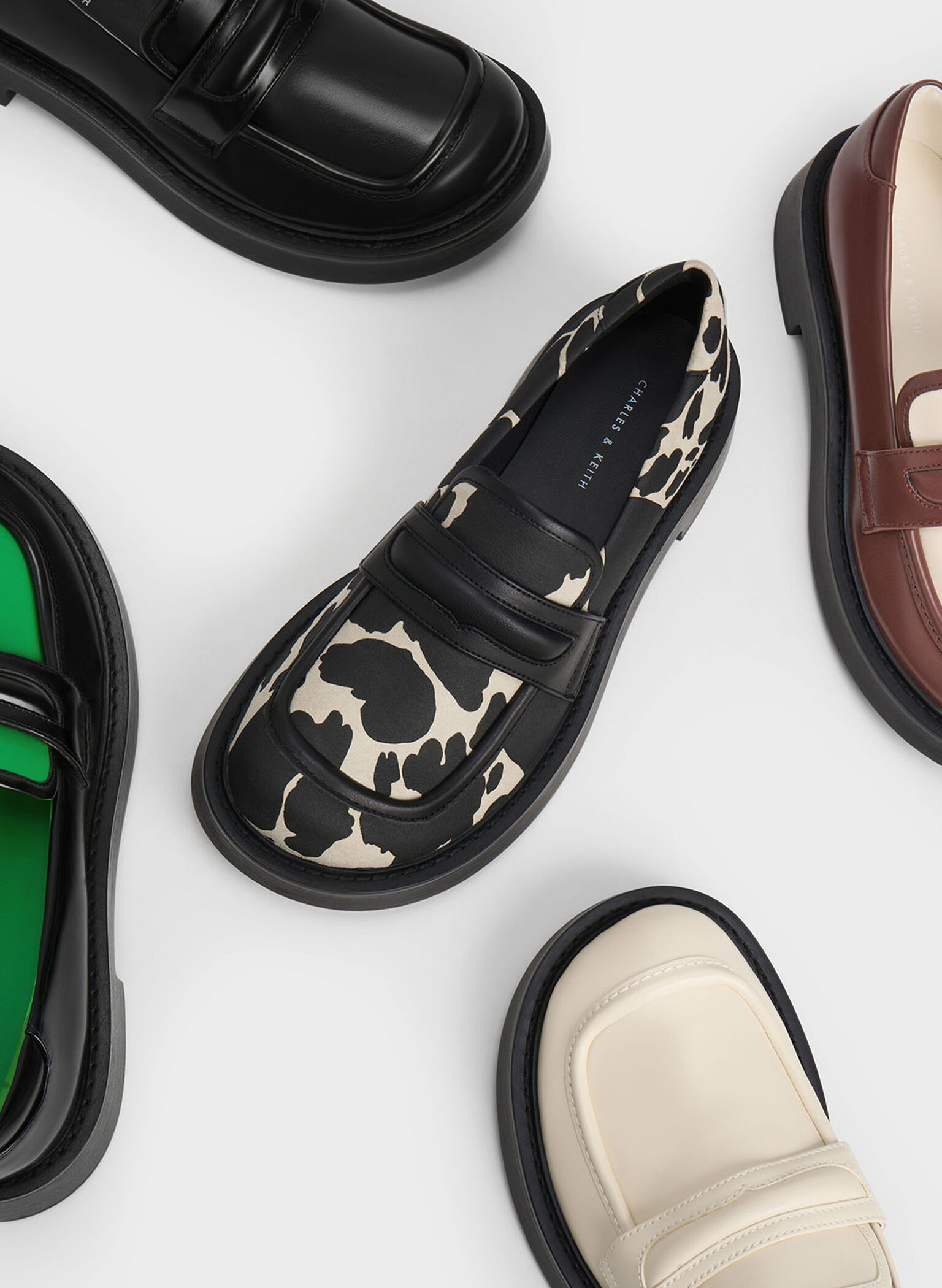 Penelope Penny Loafers, Black, hi-res