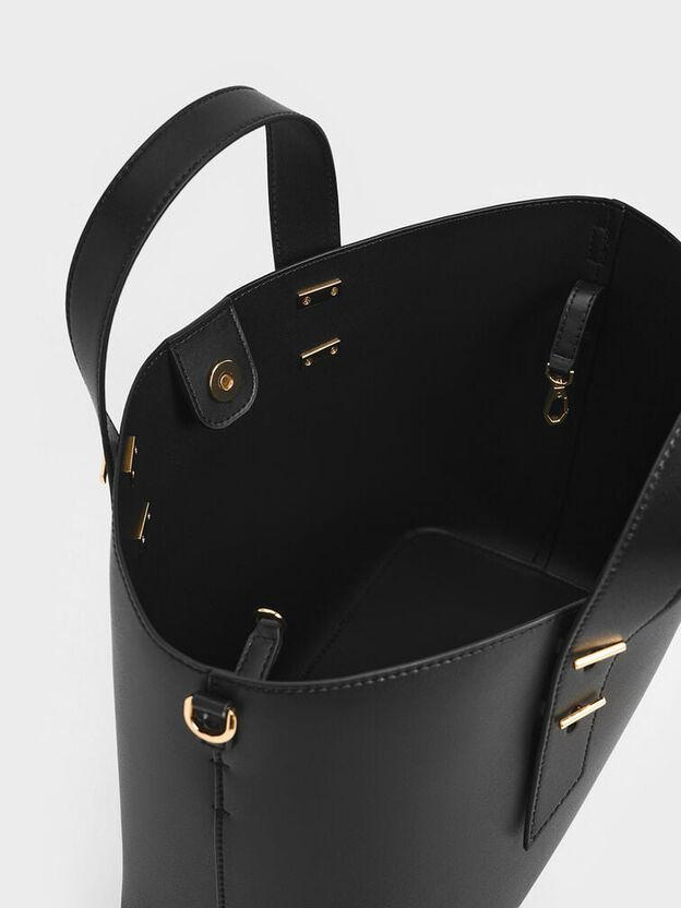 Shania Tote Bag, Black, hi-res