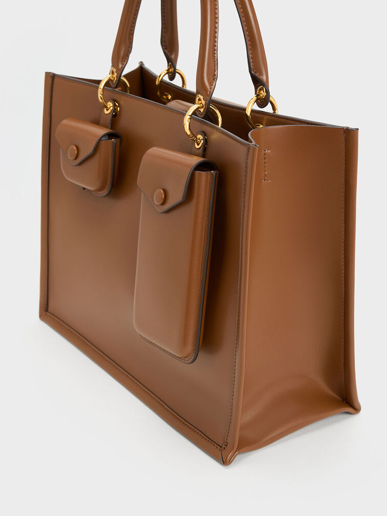 Amber Multi-Pouch Tote Bag, Chocolate, hi-res