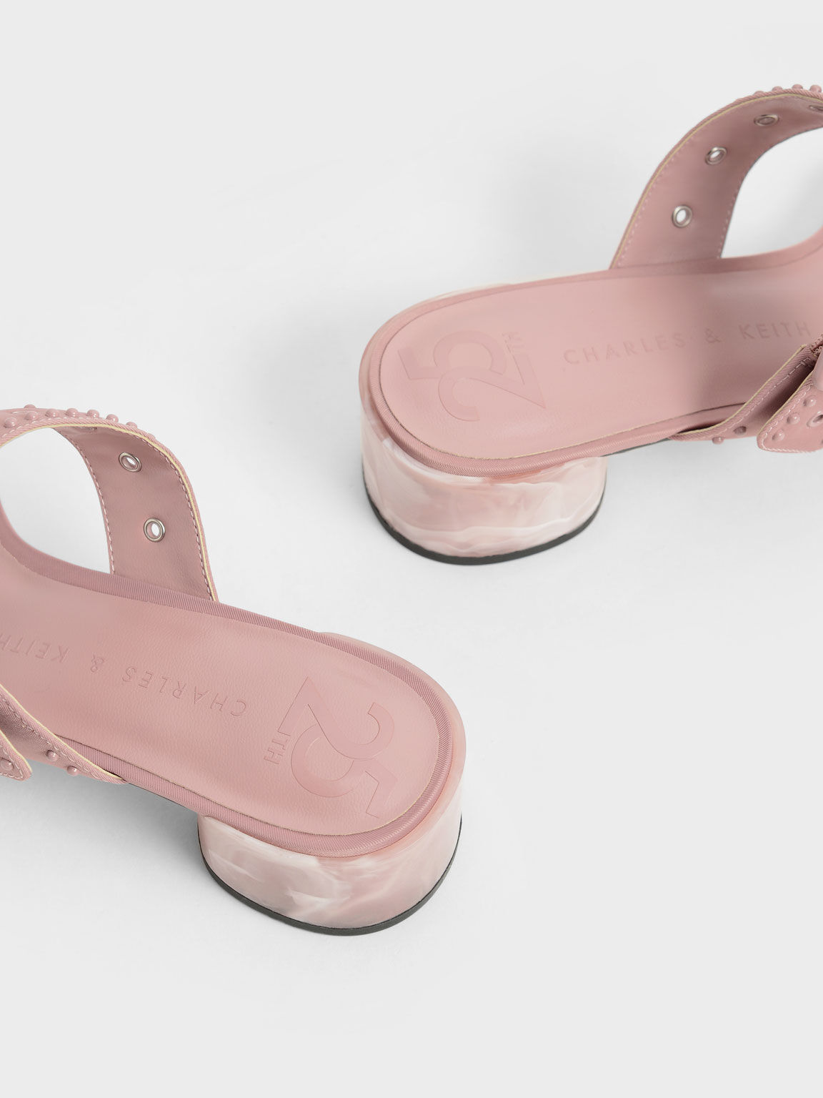 Sepphe 渲染粗跟拖鞋, 粉紅色, hi-res
