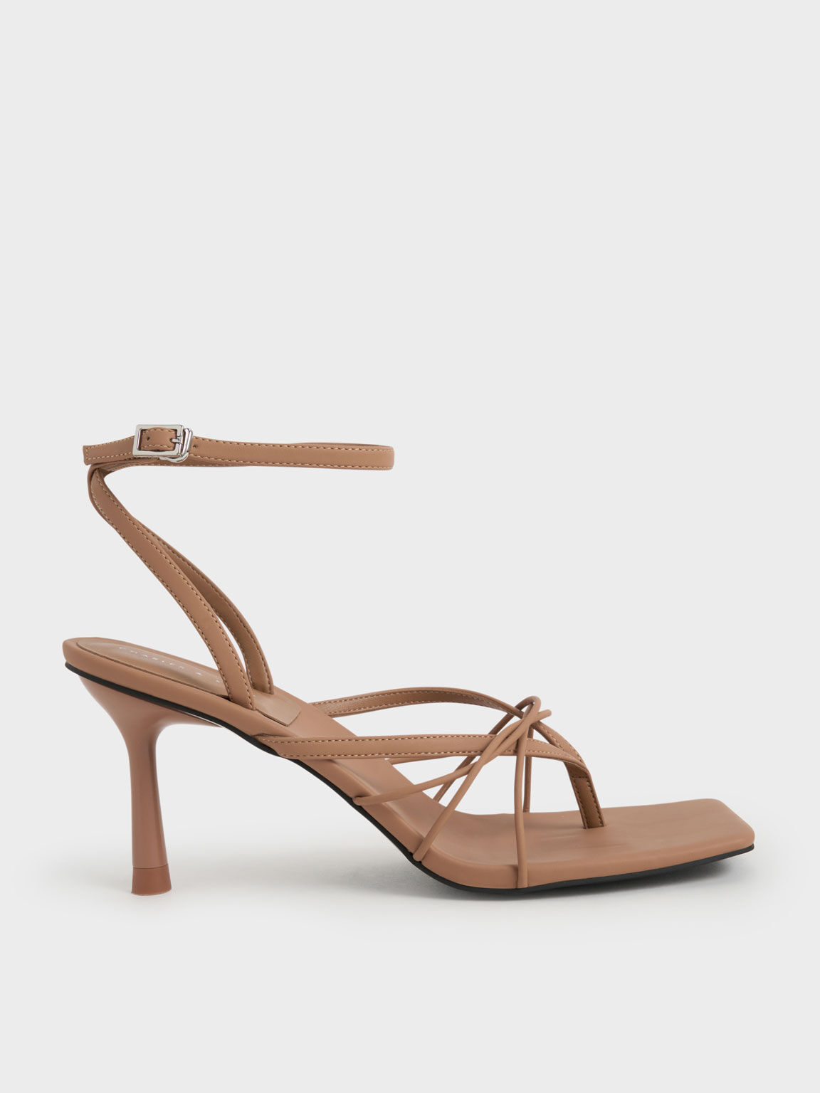 Ankle Strap Thong Sandals, Sand, hi-res