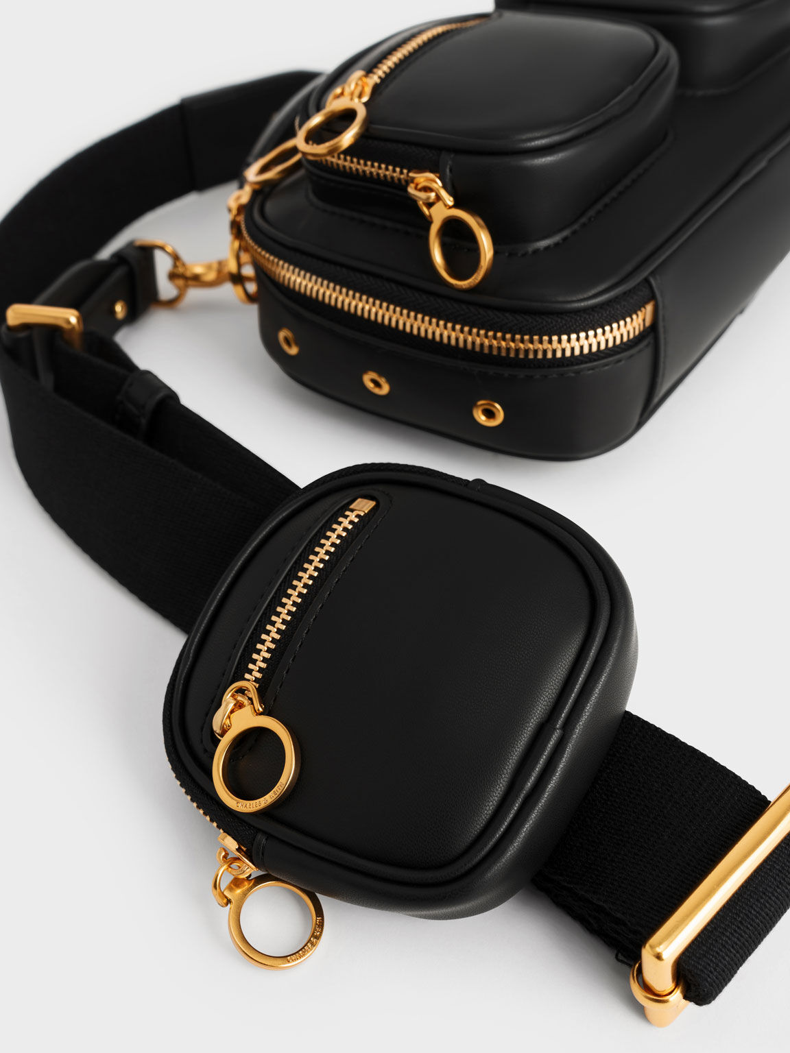 multi pouch crossbody bag charles and keith