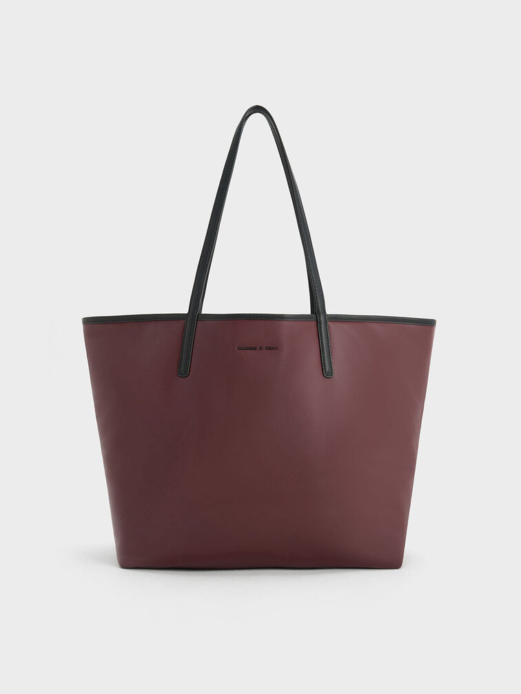 Sianna Tote Bag, Burgundy, hi-res