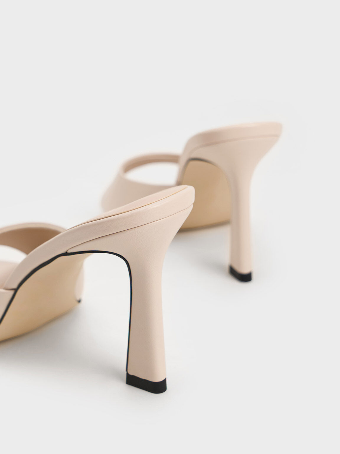 Open toe 2025 mule high heels