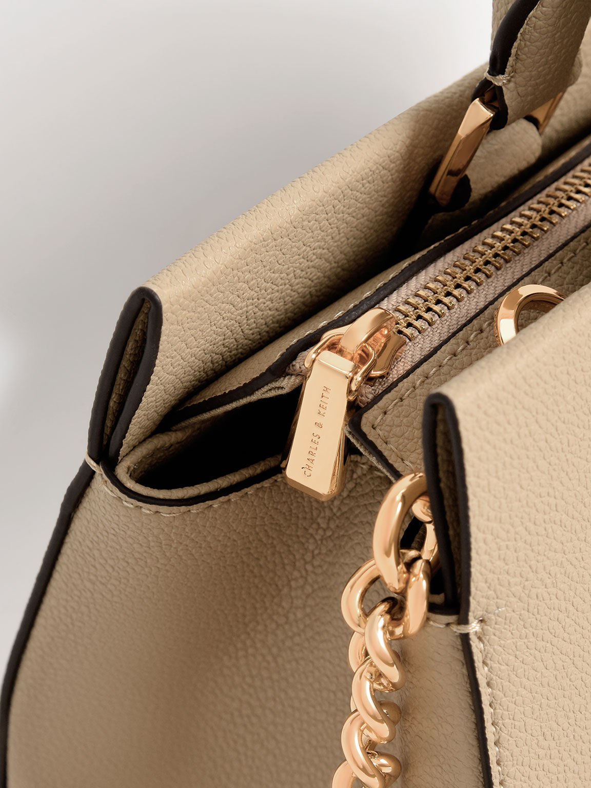 Mirabelle Structured Handbag, Sand, hi-res