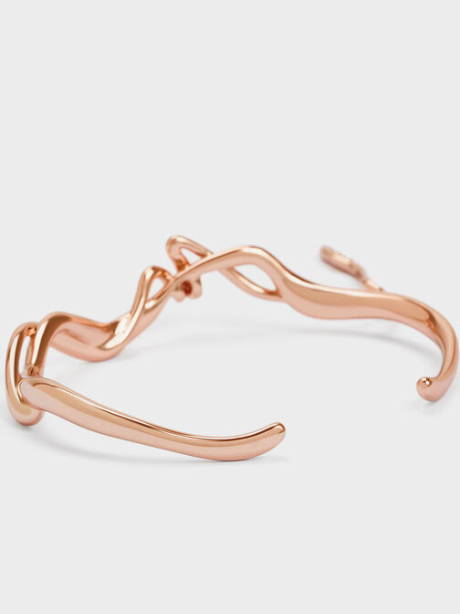 Allegro Sculptural Cuff Bracelet, Rose Gold, hi-res