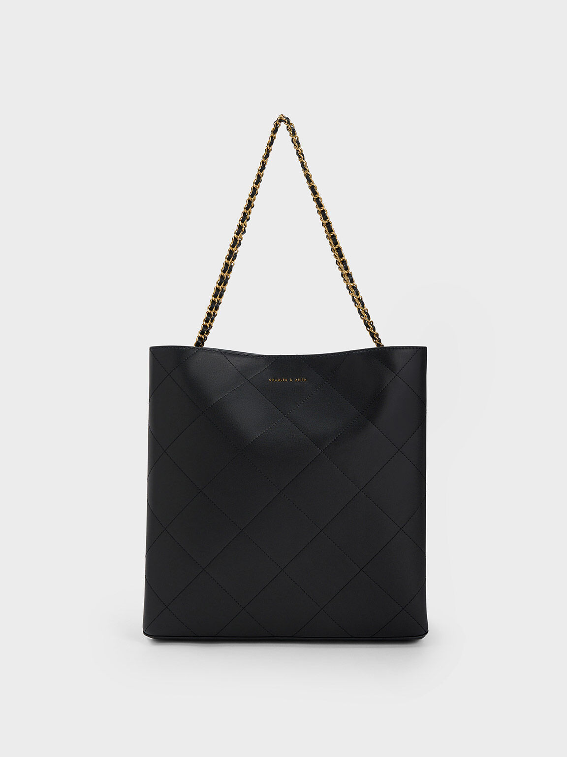 Leia Braided Handle Tote Bag, Black, hi-res