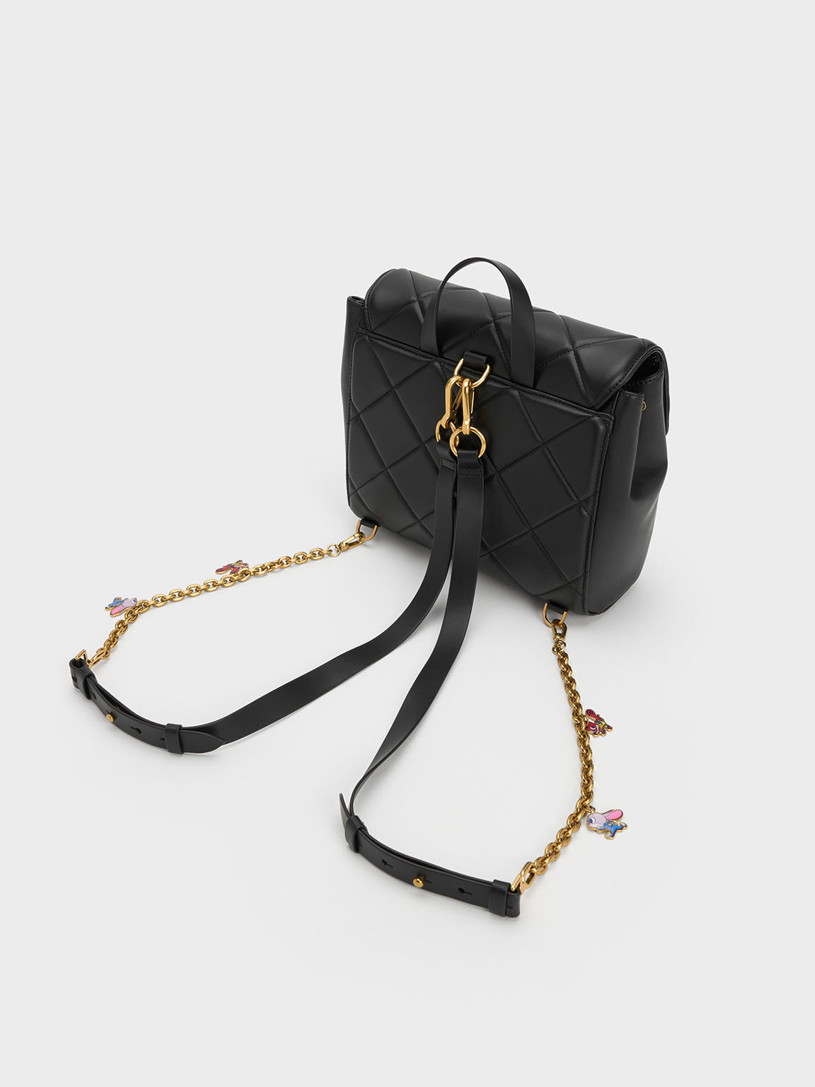 Judy Hopps Quilted Backpack, Black, hi-res