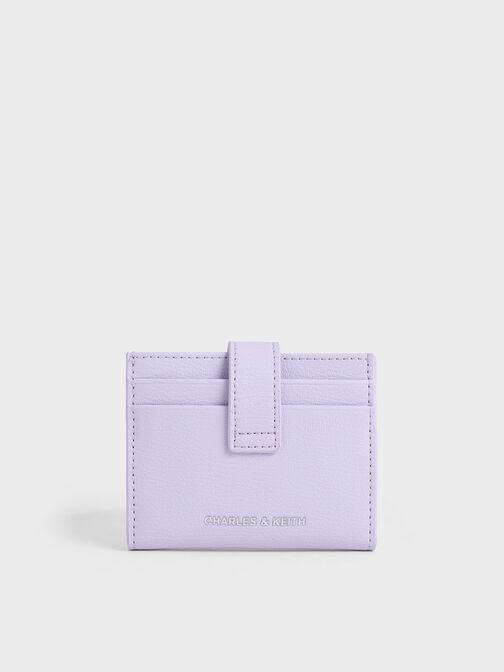Bliss Snap Button Card Holder, Lilac, hi-res