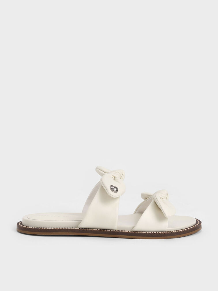 Lotso Double Knotted Slide Sandals, Chalk, hi-res