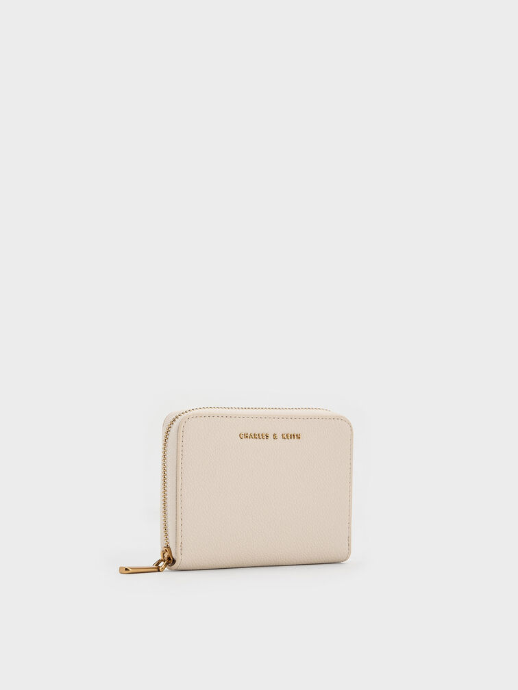 Ivory Basic Square Wallet - CHARLES & KEITH MY
