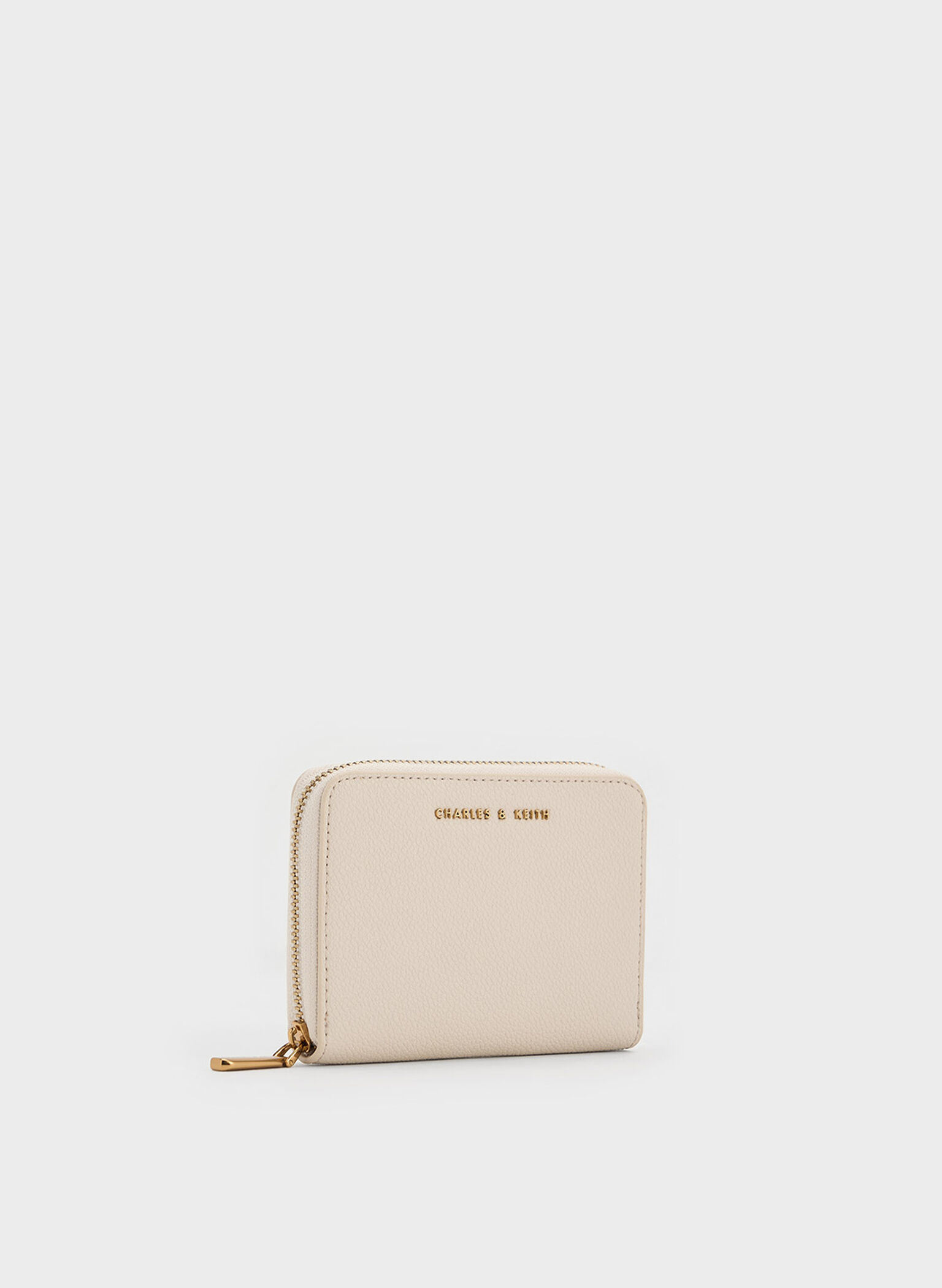 Dulcie Zip-Around Square Wallet, Ivory, hi-res