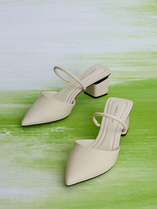 Block Heel Mules, Chalk, hi-res