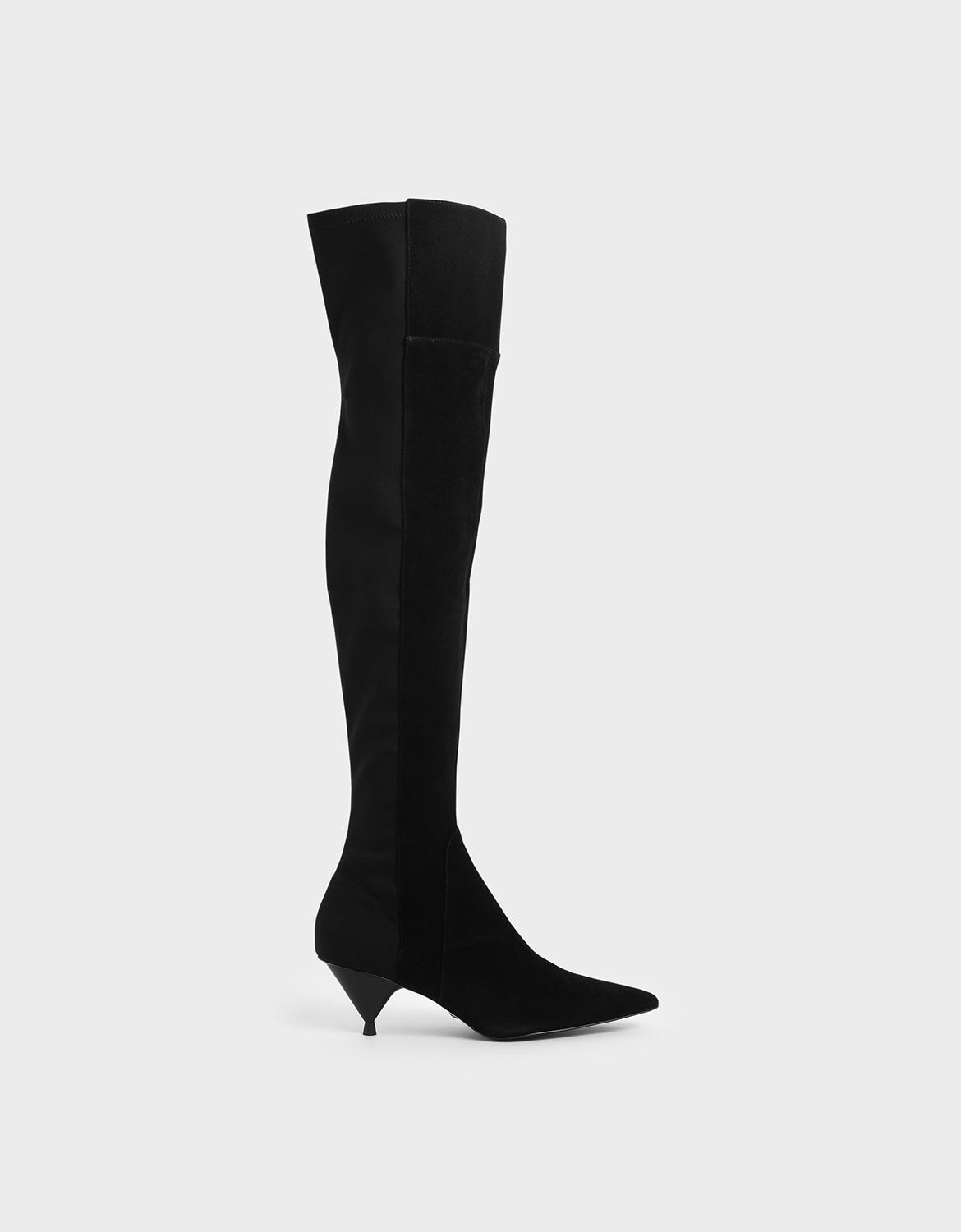 thigh high suede boots