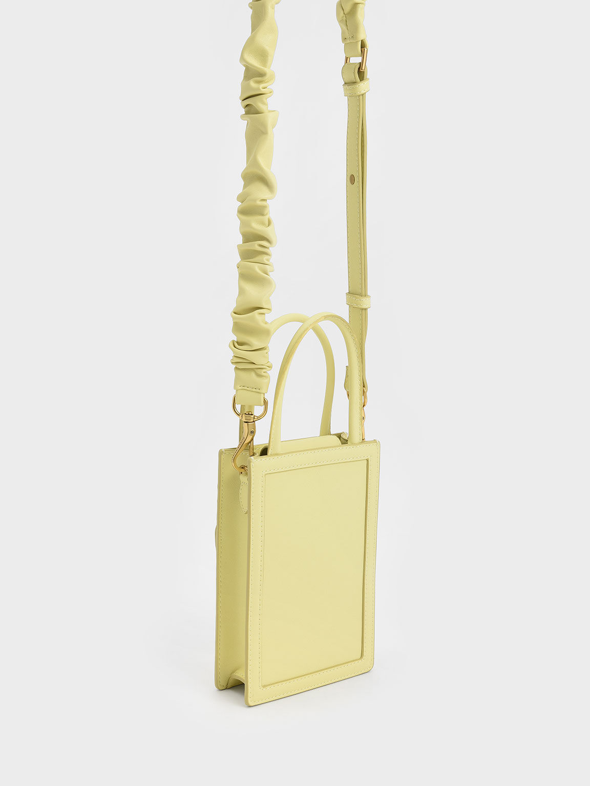 Solange Double Handle Elongated Tote Bag, Butter, hi-res