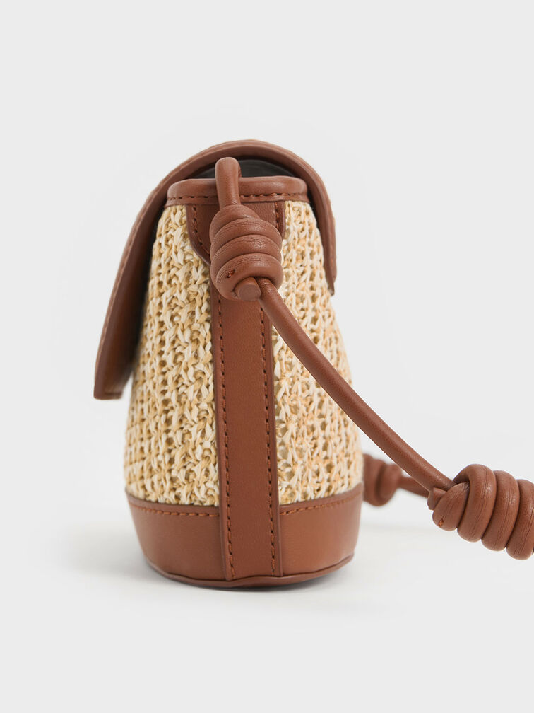 Sabine Raffia Knotted-Strap Bag, Multi, hi-res