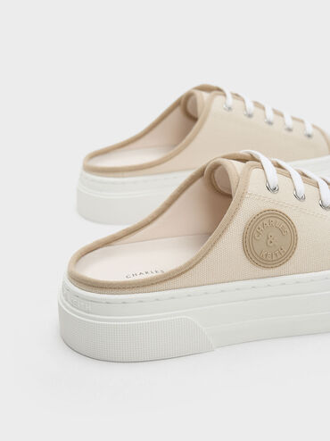 Kay Canvas Slip-On Sneakers, Taupe, hi-res
