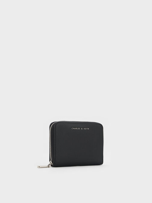 Basic Square Wallet, Black, hi-res