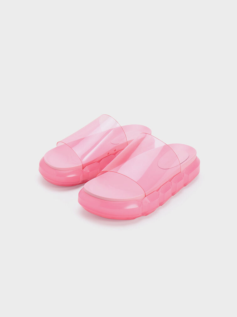 Fia 果凍厚底拖鞋, 淺粉色, hi-res