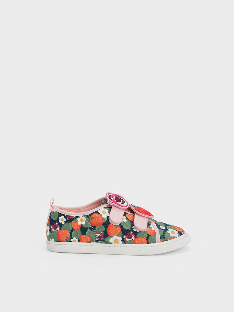 Girls' Lotso Strawberry-Print Sneakers, Pink, hi-res