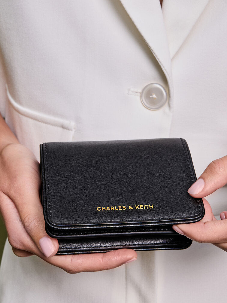 Cartera Lyla con correa anudada, Negro, hi-res
