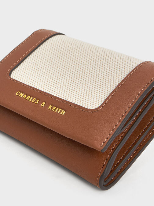 Daylla Canvas Wallet, Tan, hi-res