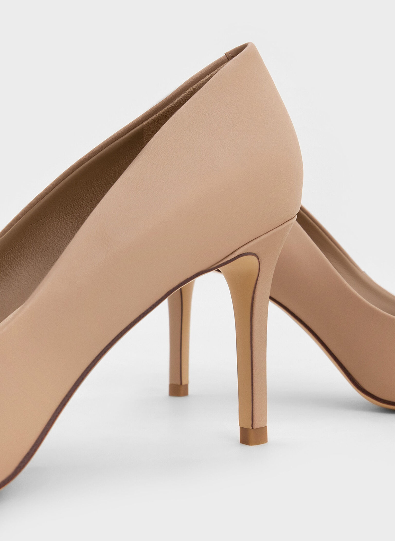 Emmy Pointed-Toe Stiletto Pumps, Nude, hi-res