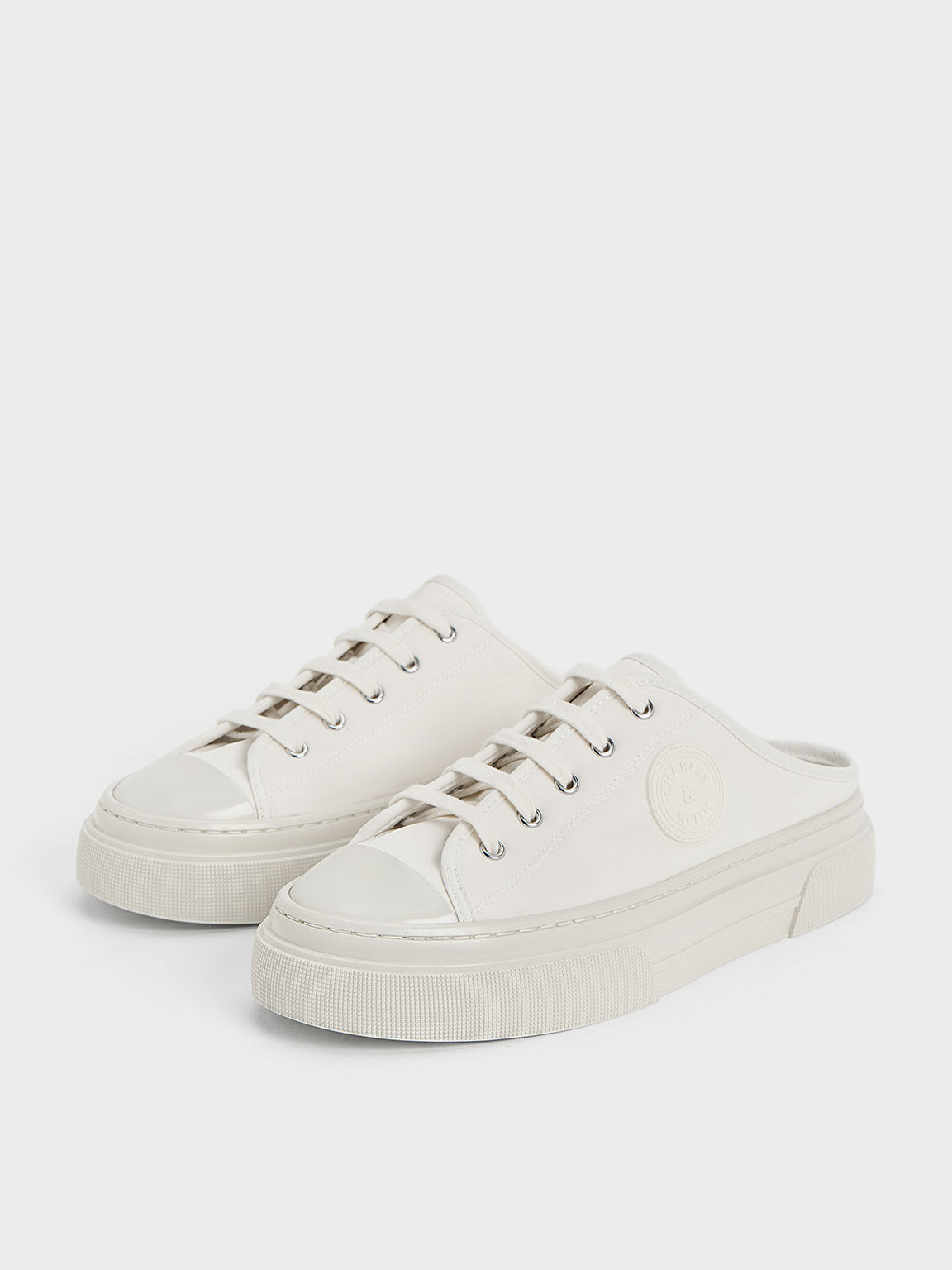 White discount cloth sneakers