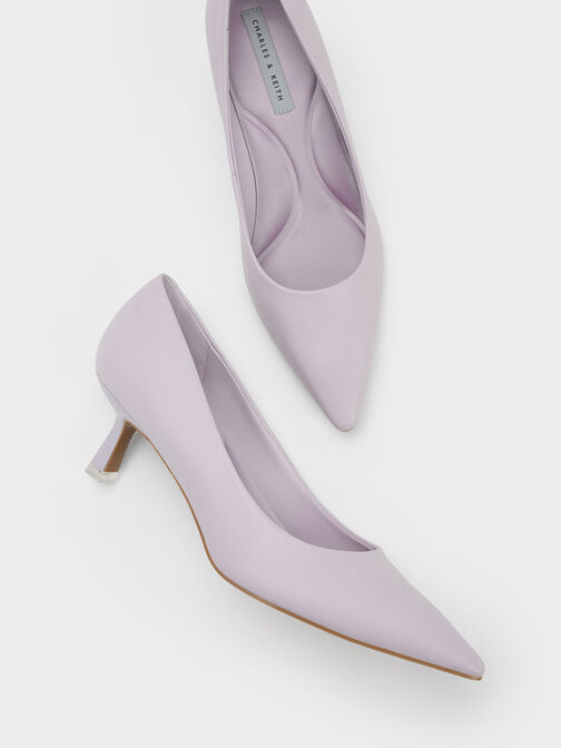 Emmy Spool Heel Pumps, Lilac, hi-res