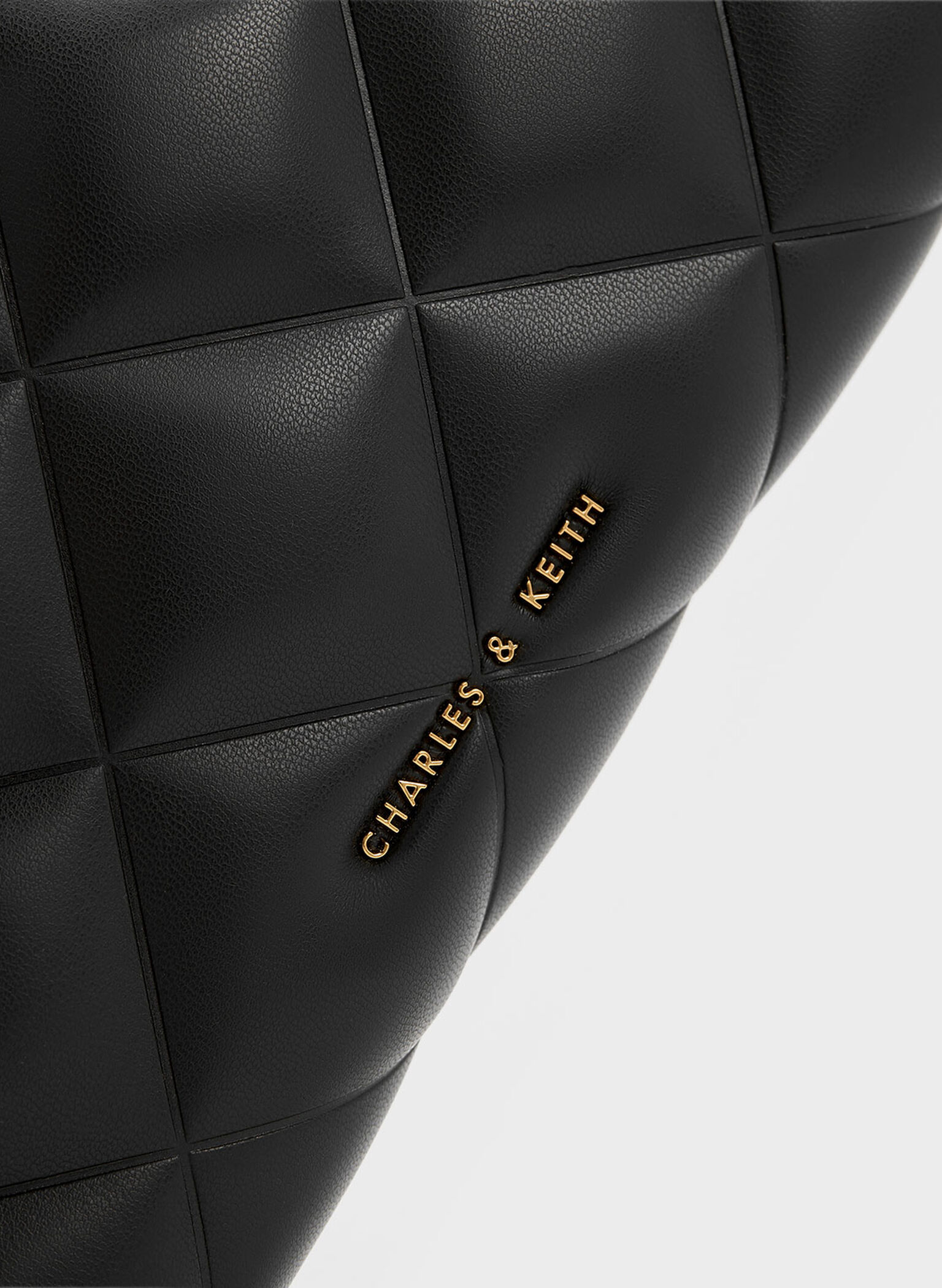Danika Quilted Long Wallet, Black, hi-res