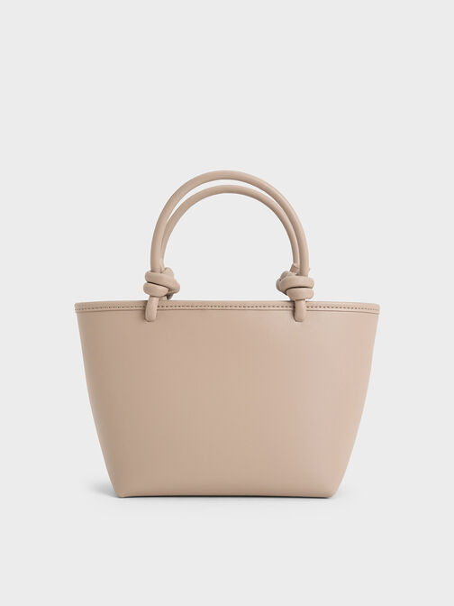 Bolso Sabine con asa anudada, Gris pardo, hi-res