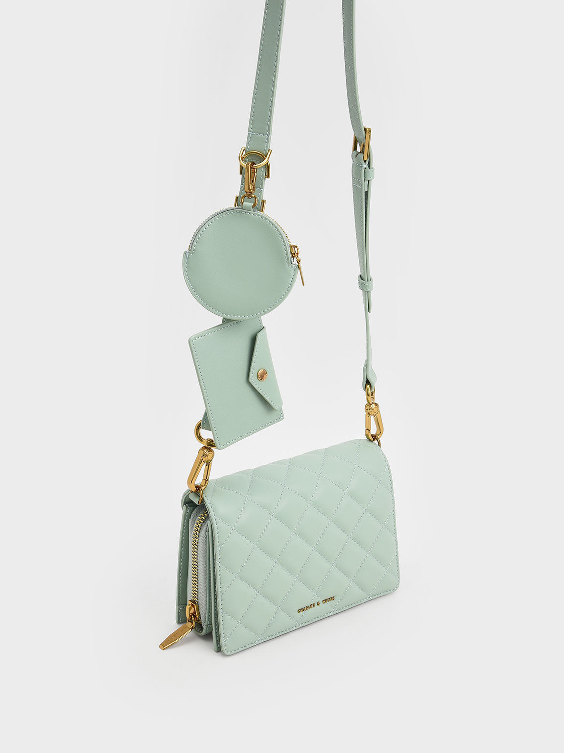 multi pouch crossbody bag charles and keith