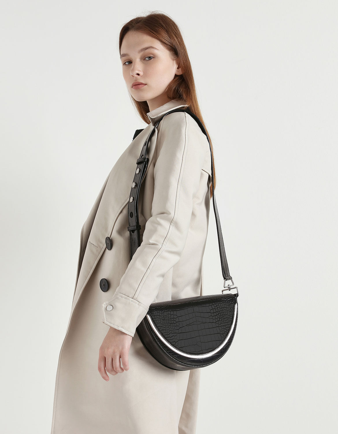 half circle crossbody bag