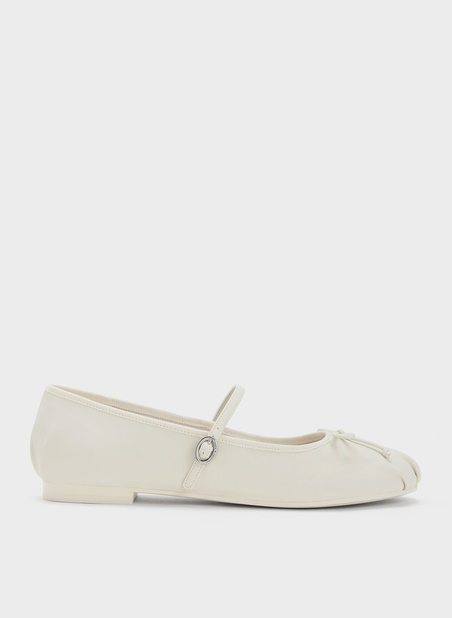 Chalk Bow Mary Jane Flats - CHARLES & KEITH US