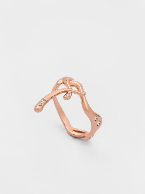 Allegro Sculptural Ring, Rose Gold, hi-res