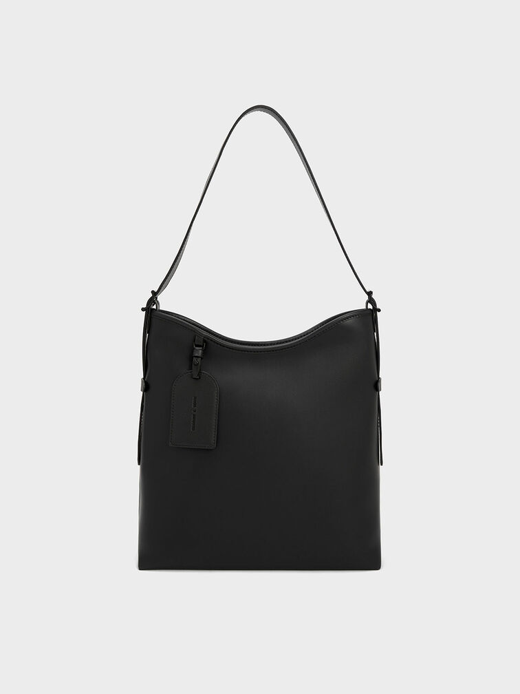 Calvin Klein All Day Small Round Shoulder Bag in Black