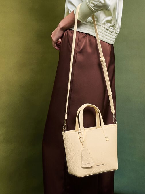 Mini Beryl Tote Bag, Butter Yellow, hi-res