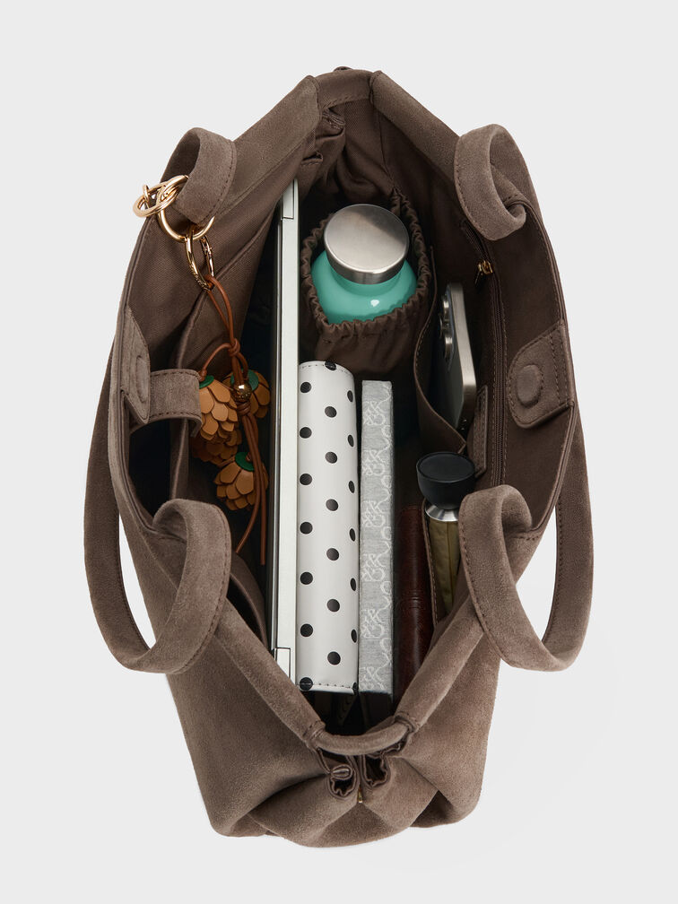 Bolsa Tote XL Zephyr com Barbicacho, Stone Grey, hi-res