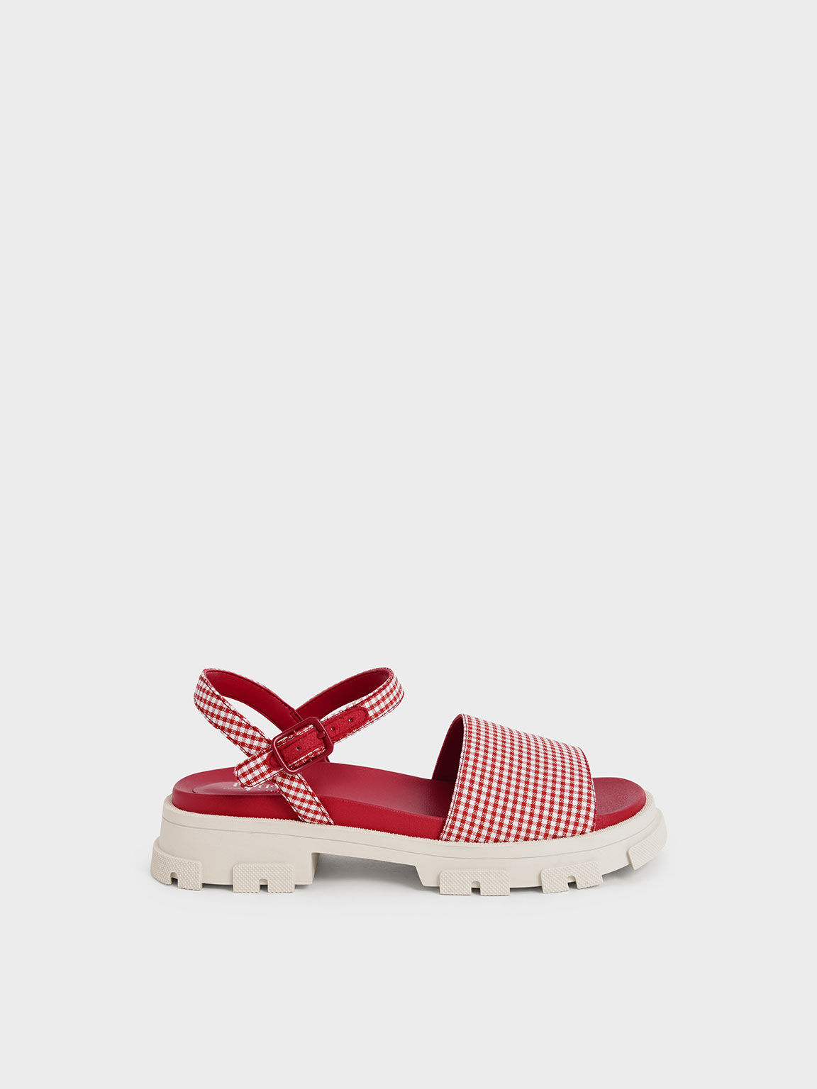 Red white outlet sandals