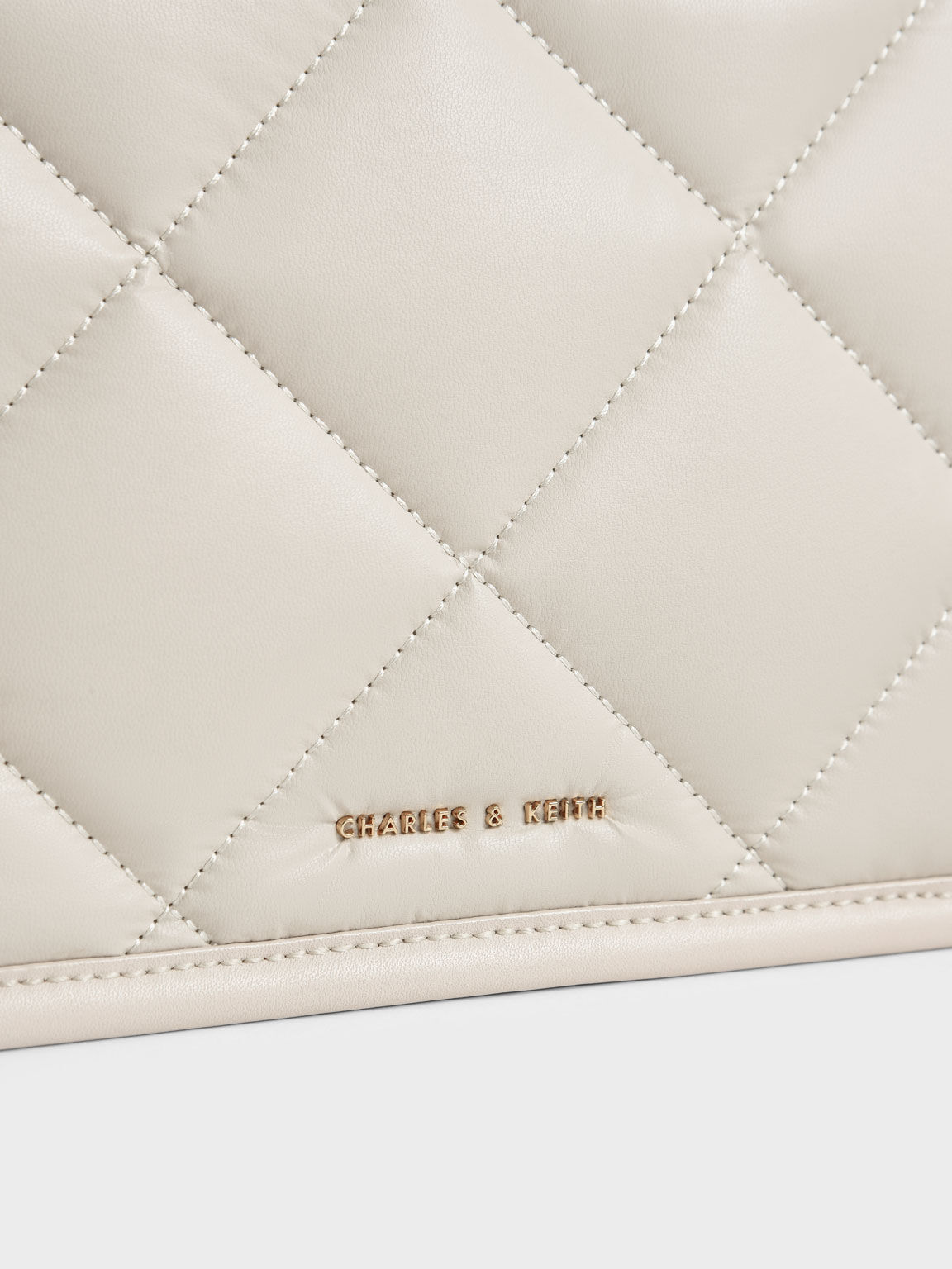 Celia Quilted Tote Bag, Ivory, hi-res