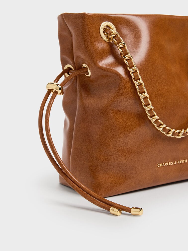 Arya Braided-Strap Crossbody Bag, Distressed Tan, hi-res