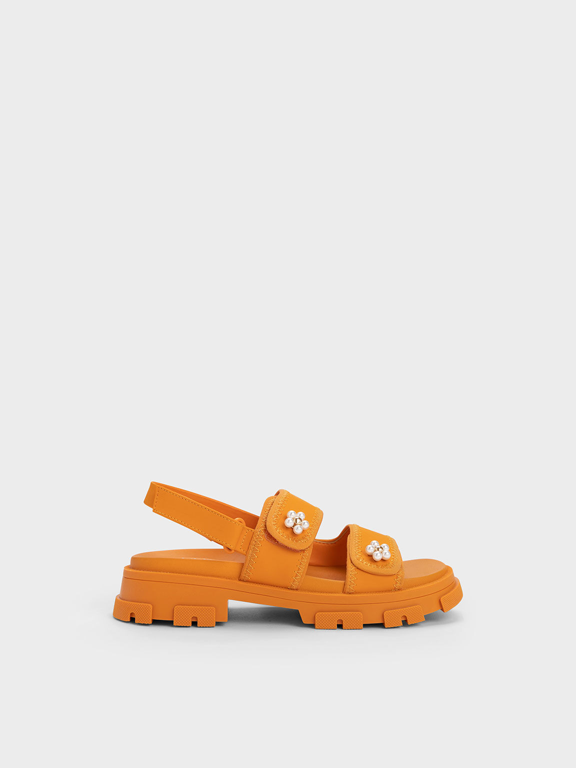 Girls orange sandals sale