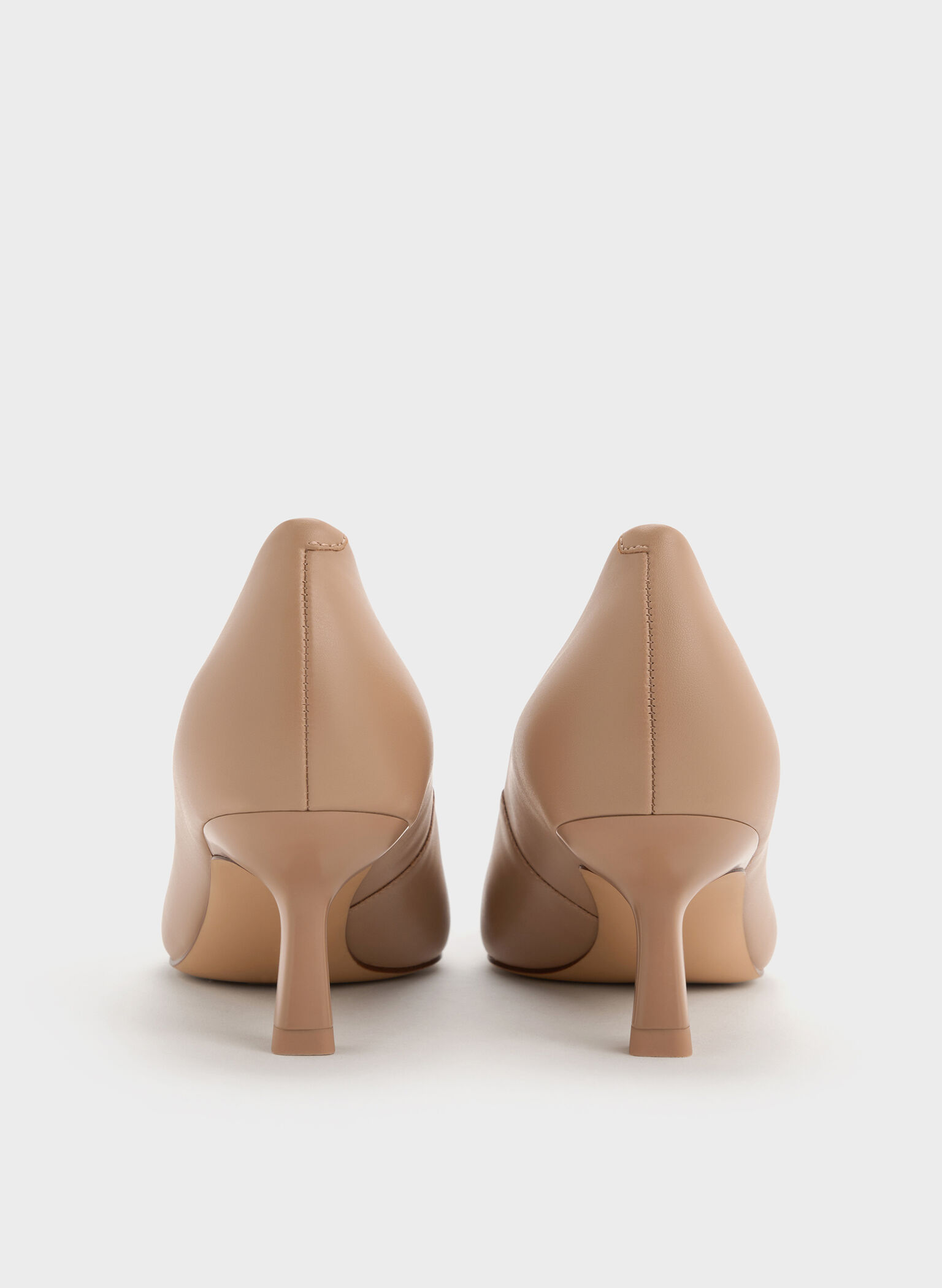 Emmy Pointed Kitten Heel Pumps, Nude, hi-res